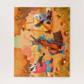 Badger, Buck en Eagle Forest Band Puzzle Legpuzzel (Verticaal)