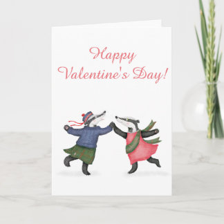Badger ceilidh Valentijns kaart
