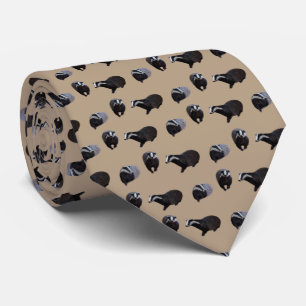 Badger Cravate française double face (beige)