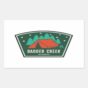 Badger Creek Wilderness Oregon Camping Rechthoekige Sticker