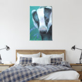 Badger dans le bluebell woods toile imprimé (Insitu(Chambre))