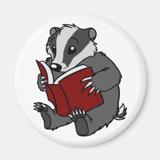 Badger de lecture - Magnet (Devant)
