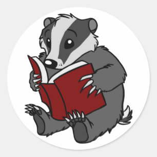Badger de lecture - Sticker