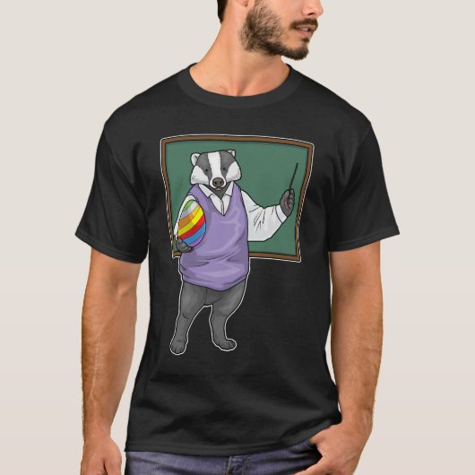 Badger Easter Teacher T-shirt (Voorkant)