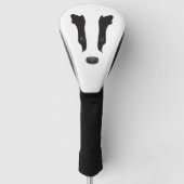 Badger Face Silhouette Golfheadcover (Voorkant)