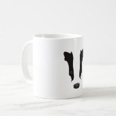 Badger Face Silhouette Koffiemok (Voorkant links)