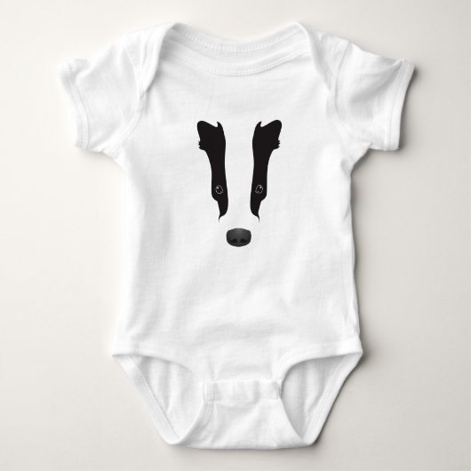 Badger Face Silhouette Romper (Voorkant)