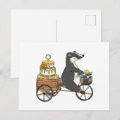 Badger Feestdagenkaart (Voorkant / Achterkant)