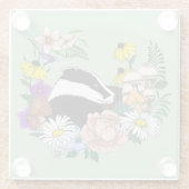 Badger Glazen Onderzetter (Achterkant)