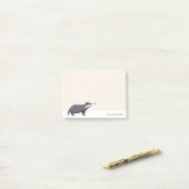 Badger houtland dier kinder briefpapier post-it® notes (Op bureau)