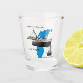 Badger Lake Michigan shot glas