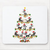 Badger Lights Xmas Santa Badger Christmas Tree Muismat (Voorkant)