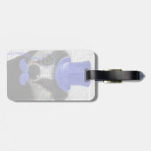 Badger met Blue Top Hat en Mustache Bagagelabel (Achterkant horizontaal)