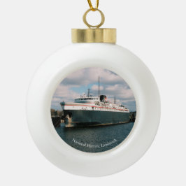 Badger National Historic Landmark Keramische Bal Ornament