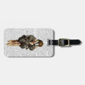 Badger op  fiets bagagelabel (Voorkant horizontaal)