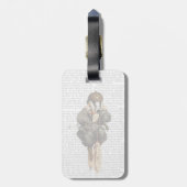 Badger op  fiets bagagelabel (Achterkant verticaal)