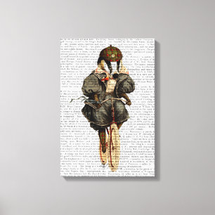 Badger op fiets canvas afdruk