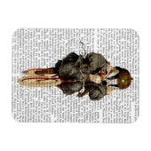 Badger op  fiets magneet (Horizontaal)