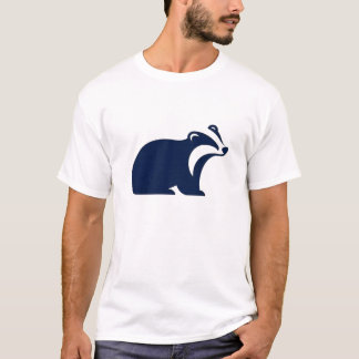 Badger Schattigee minimalistische silhouet Natuur  T-shirt