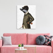 Badger The Rider Portrait Canvas Afdruk (Insitu (Woonkamer))