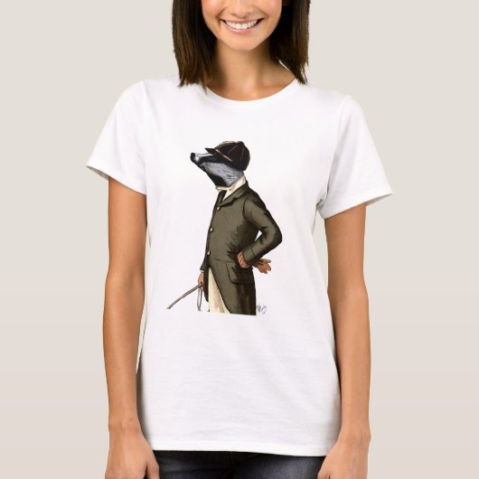 Badger The Rider Portrait T-shirt (Voorkant)