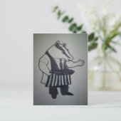 Badger uit Wind in de Wilgen Briefkaart (Staand voorkant)