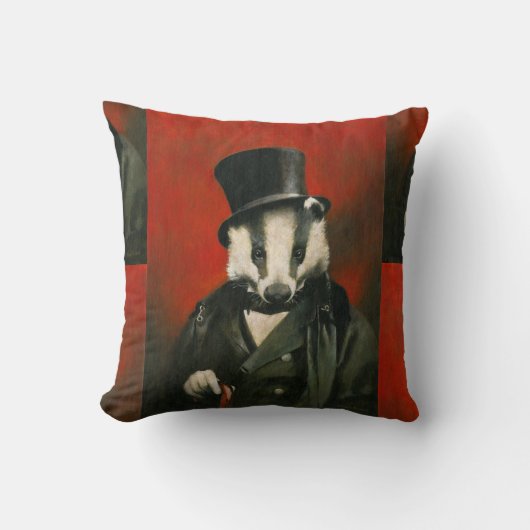 Badger victorien lanceur coussin (Recto)