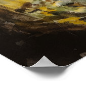 Badger Woodland Animal Art Imprimer Poster (Coin)