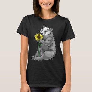 Badger Zonnebloem Bloem T-shirt