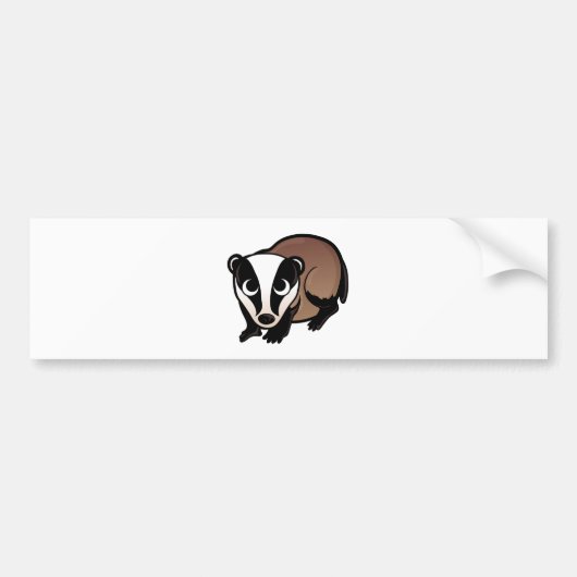 Badgerontwerp Bumpersticker (Voorkant)