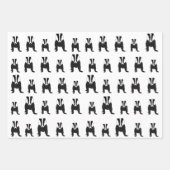 Badgers die papierbladen overvullen inpakpapier vel (Voorkant)