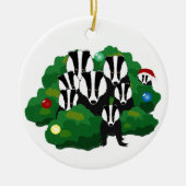 Badgers kerstversiering keramisch ornament (Voorkant)