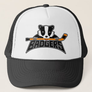 Badgers Logo - Donkere lijn Trucker Pet