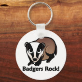 Badgers Rock. Sleutelhanger (Voorkant)