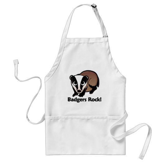 Badgers Rock. Standaard Schort (Voorkant)