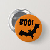 Badges - Boo ! Bat Halloween (Devant & derrière)