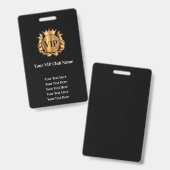 Badges d'adhésion au club VIP Budget Classy (Avant & arrière)