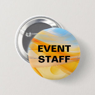 Badges de bouton modernes pour personnel d'événeme