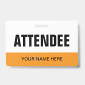 Badges de nom de participants pour les événements (Avant)