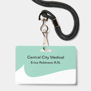 Badges de nom de personnel de thème médical modern
