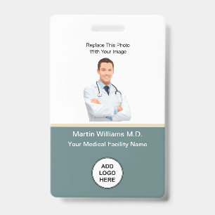 Badges de nom de personnel médical de l'hôpital de