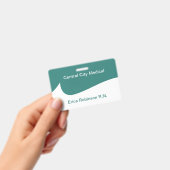 Badges de nom de thème médical moderne à petit bud (Manuel / portable)