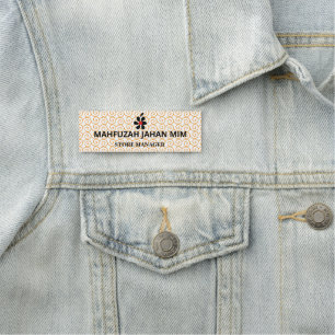 Badges de nom Gold & Steel. Gravé. Magnétique!