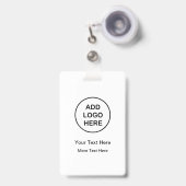 Badges de nom ID de travail en vrac simples pour l (Avant avec rétractable)