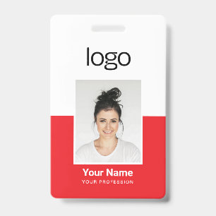 Badges de nom personnalisés avec photo d'employé