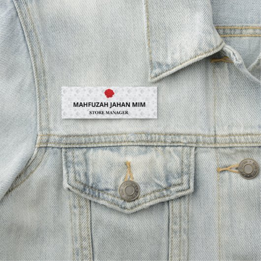 Badges de nom personnalisés | Gravé, Brodé (En situation)