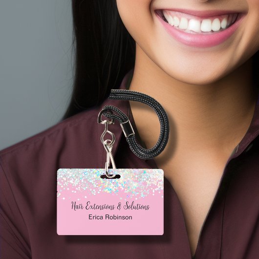 Badges de nom pour le salon de beauté Glitzy