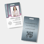 Badges de notaire public (Avant & arrière)