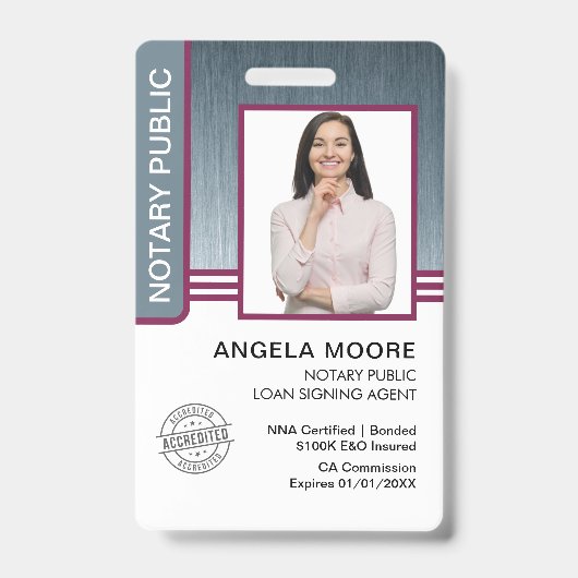 Badges de notaire public (Avant)