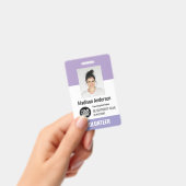Badges de photo d'identification de bénévole avec (Manuel / portable)